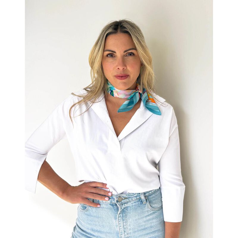 Dark Hampton x Carrie Broomhall - The Finn Silk Petite Scarf image number 1